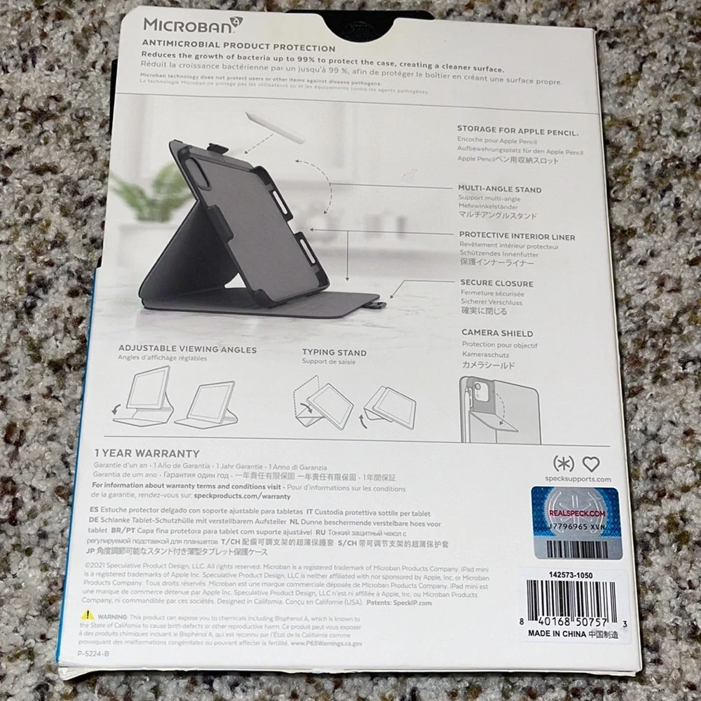 Speck IPad Mini 2021 Balance Folio Case NEW